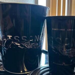 Renaissance Black Bucket and Cup Set